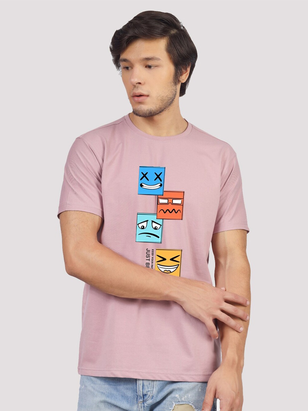 

Greylongg Graphic Printed T-shirt, Purple
