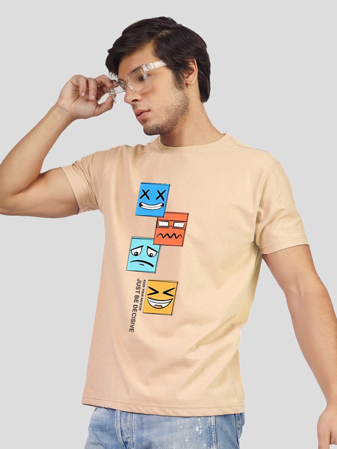 

Greylongg Yorksteadd 2076 Varsity Printed T-shirt, Beige