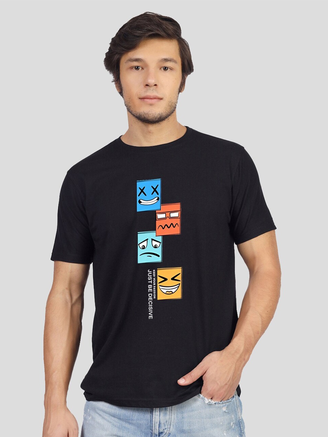 Greylongg Yorksteadd 2076 Panther Printed T-shirt, Black