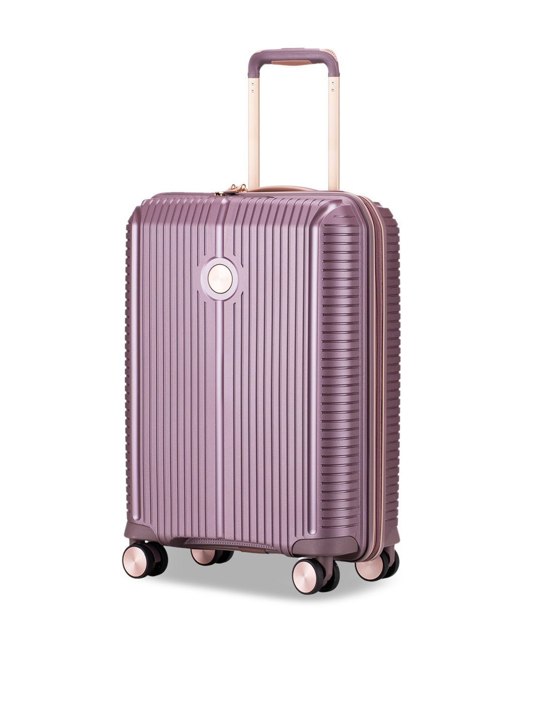 

VERAGE Rome Textured Hard-Sided Large Trolley Suitcase, Purple