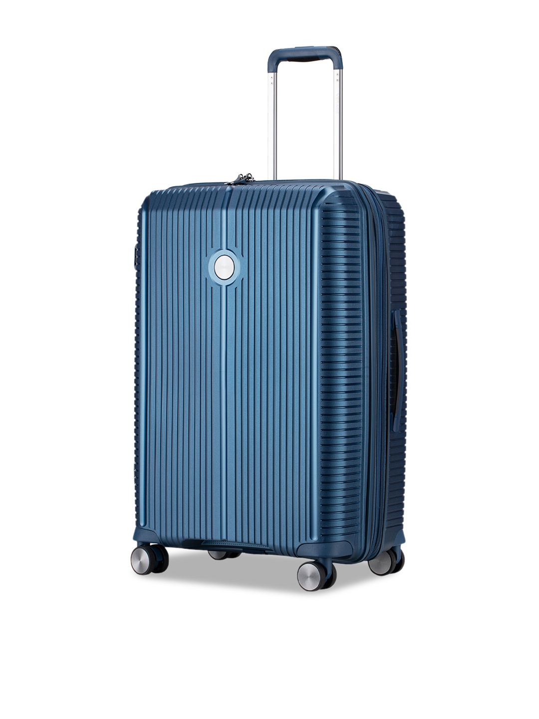 

VERAGE Rome Textured Hard-Sided Large Trolley Bag, Blue