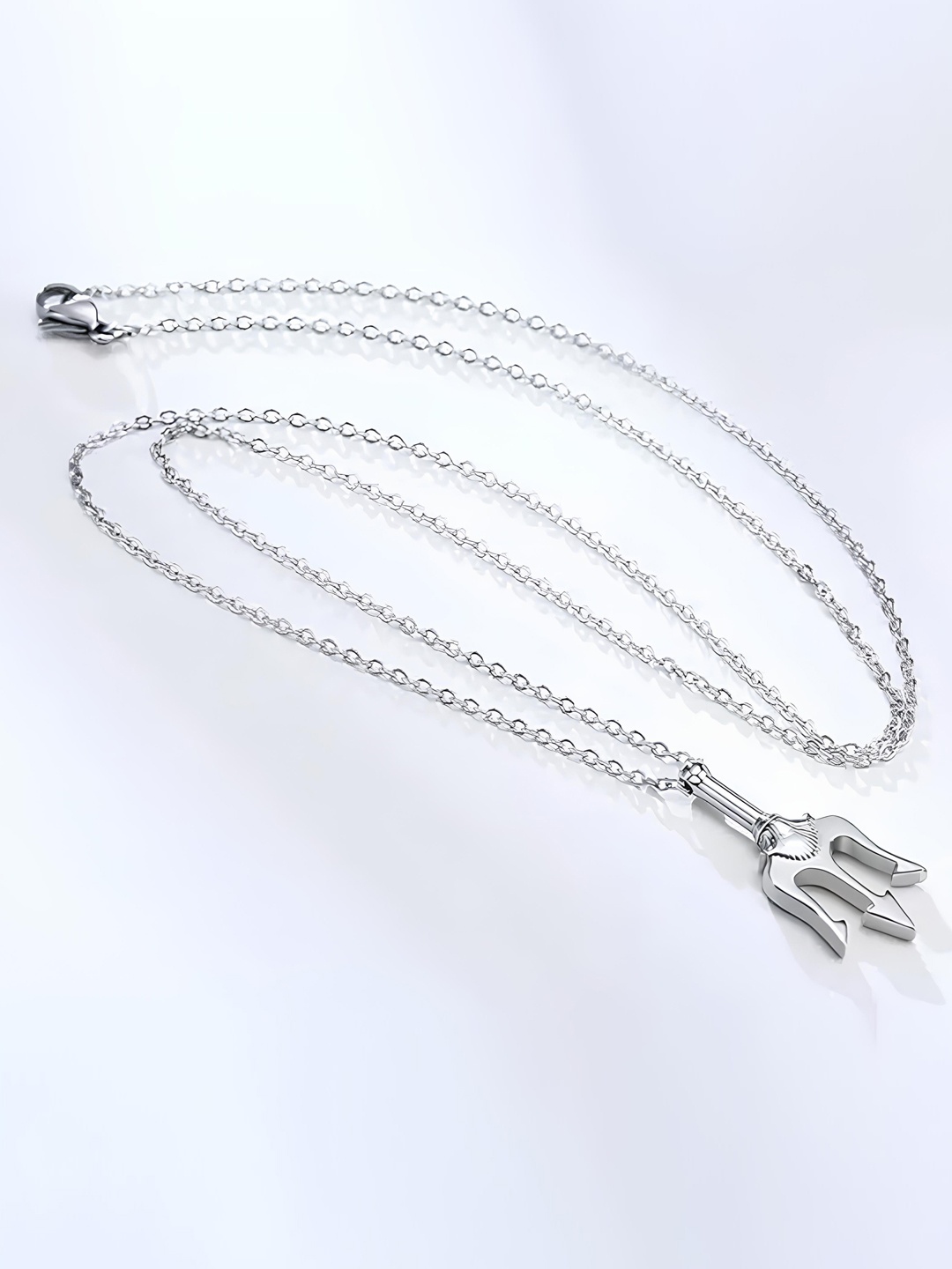 

KARISHMA KREATIONS Unisex Stainless Steel Silver-Plated Quirky Pendants with Chains