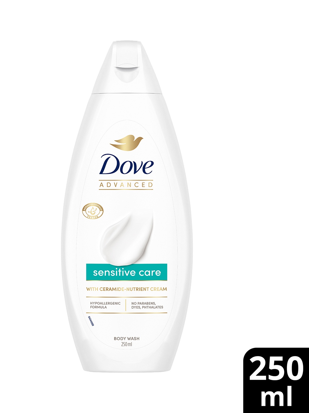

Dove Advanced Sensitive Care Body Wash with Ceramide-Nutrient Cream - 250 ml, White
