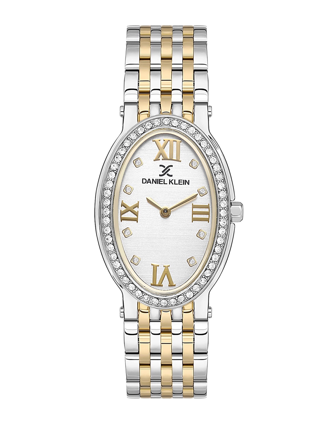 

Daniel Klein Women Premium Embellished Dial & Bracelet Style Analogue Watch DK.1.13600-2, Silver