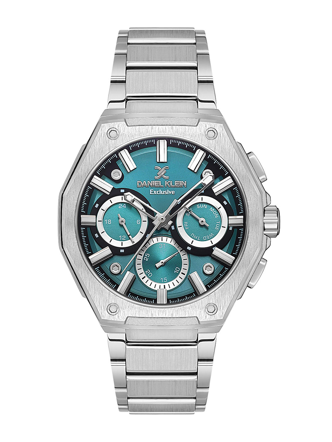 

Daniel Klein Men Dial & Bracelet Style Straps Analogue Watch DK.1.13677-2, Green