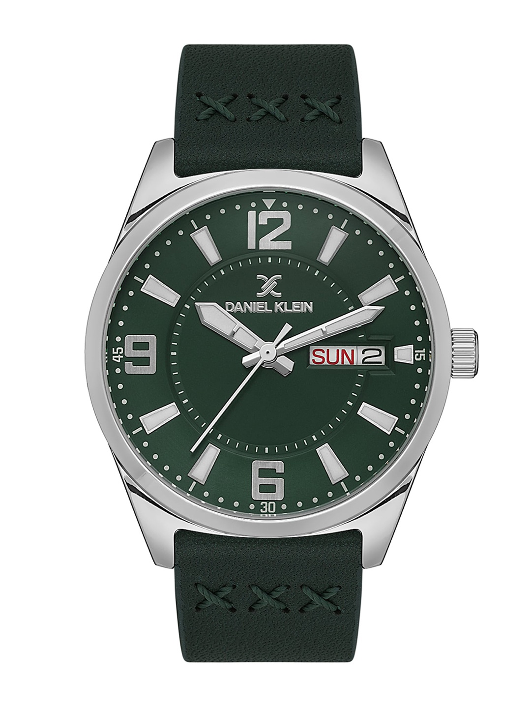 

Daniel Klein Premium Men Leather Straps Analogue Watch DK.1.13668-4, Green