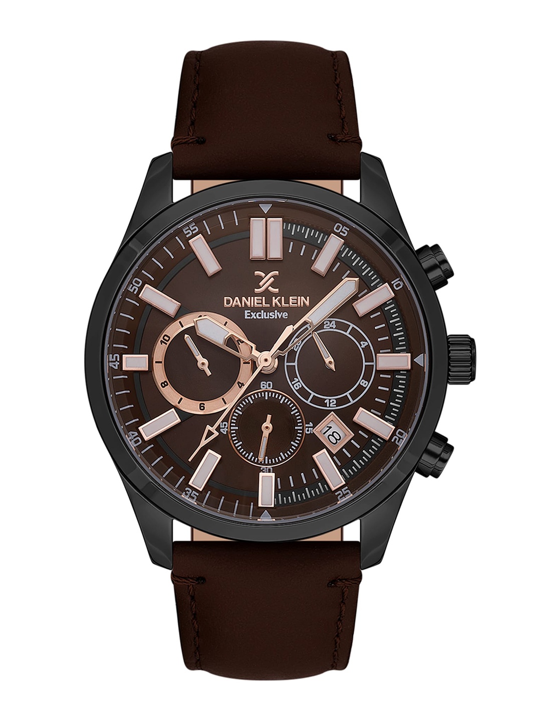 

Daniel Klein Men Exclusive Leather Straps Analogue Watch DK.1.13635-5, Brown