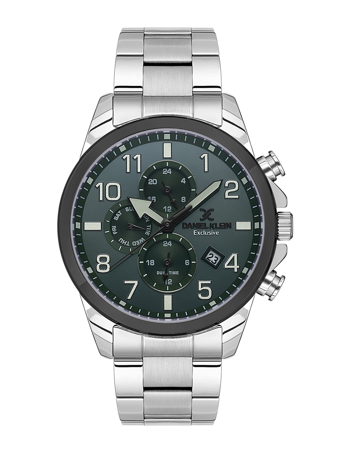

Daniel Klein Men Exclusive Bracelet Style Straps Analogue Watch DK.1.13633-3, Green