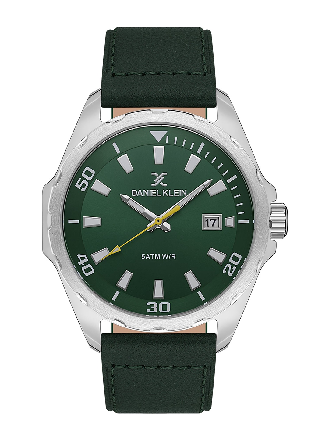 

Daniel Klein Men Premium Leather Straps Analogue Watch DK.1.13653-2, Green