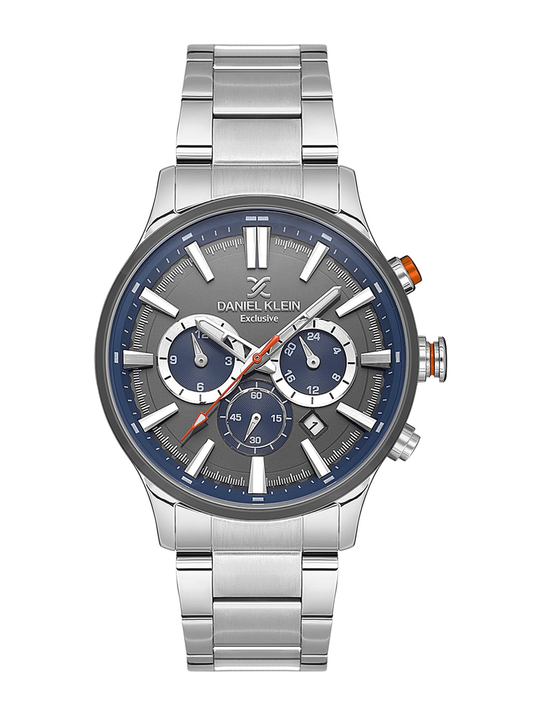 

Daniel Klein Exclusive Men Bracelet Style Straps Chronograph Analogue Watch DK.1.13643-3, Grey