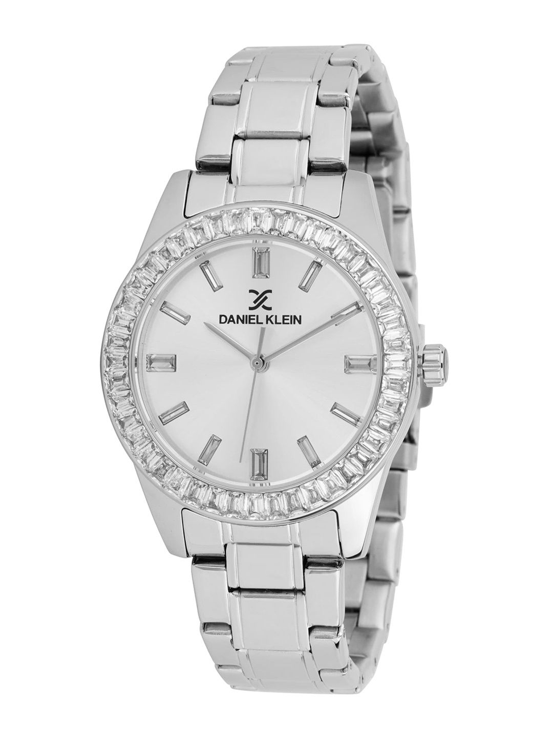 

Daniel Klein Women Embellished Dial & Bracelet Style Straps Analogue Watch DK.1.13484-1, Silver