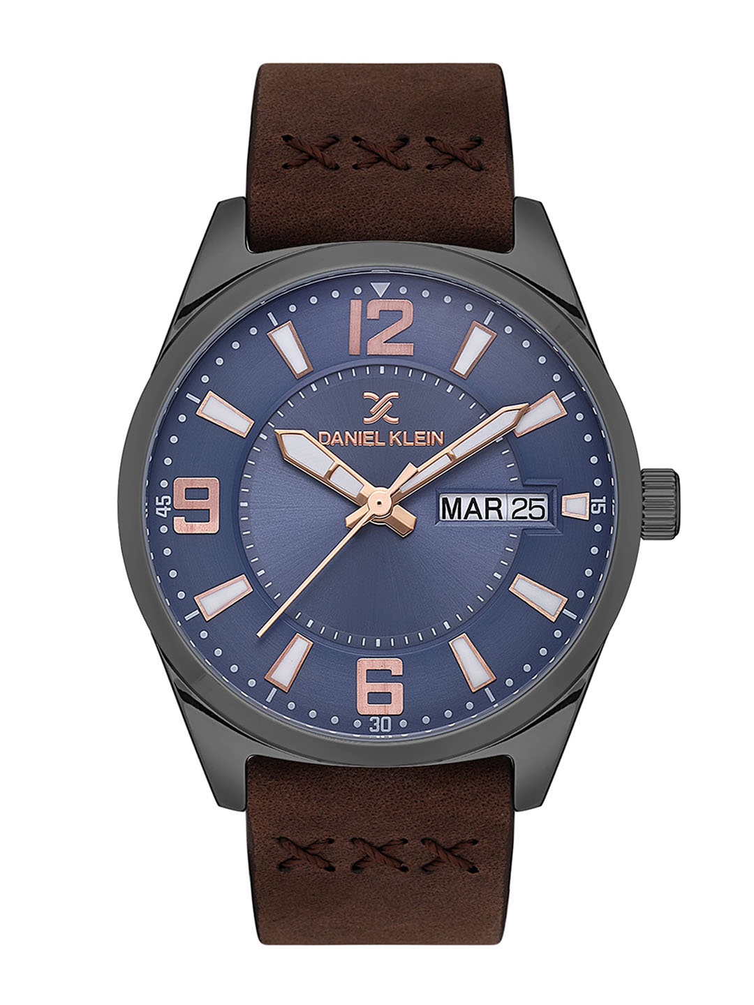 

Daniel Klein Men Dial & Leather Straps Analogue Watch DK.1.13668-5, Blue