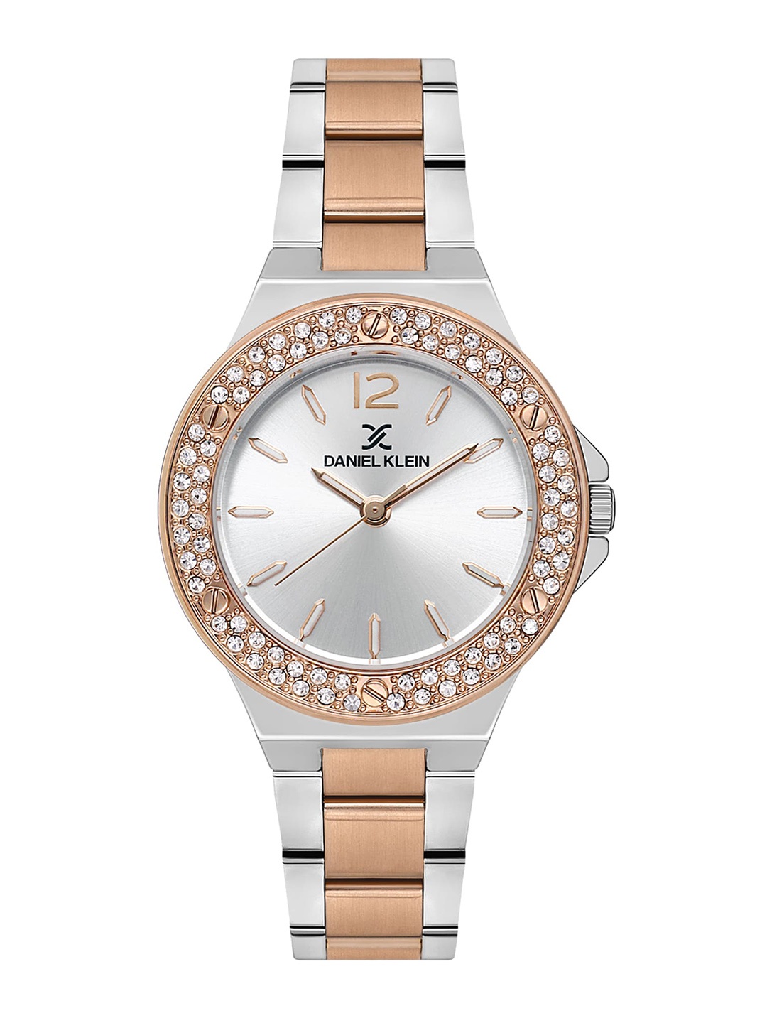 

Daniel Klein Premium Women Embellished Dial & Bracelet Style Analogue Watch DK.1.13618-4, Silver