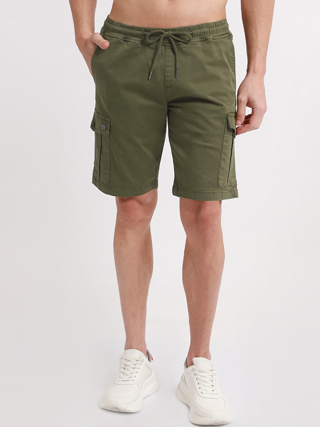 

Banana Club Men Cotton Cargo Shorts, Olive