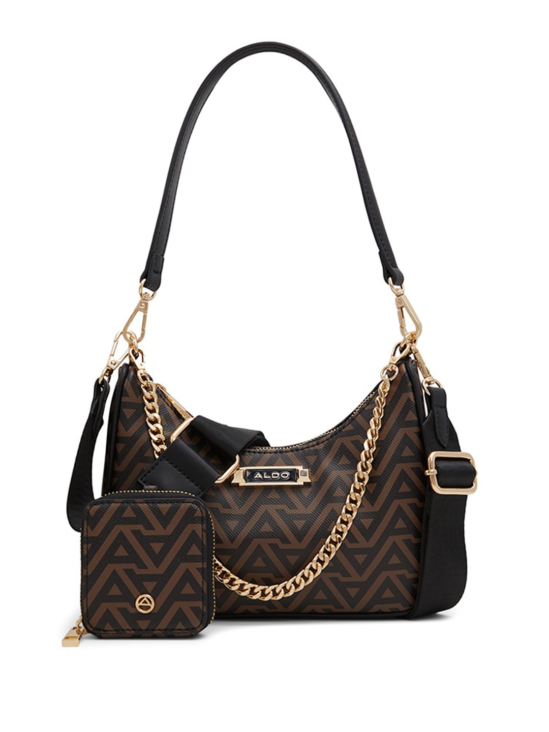 

ALDO Textured Structured Handheld Bag, Brown