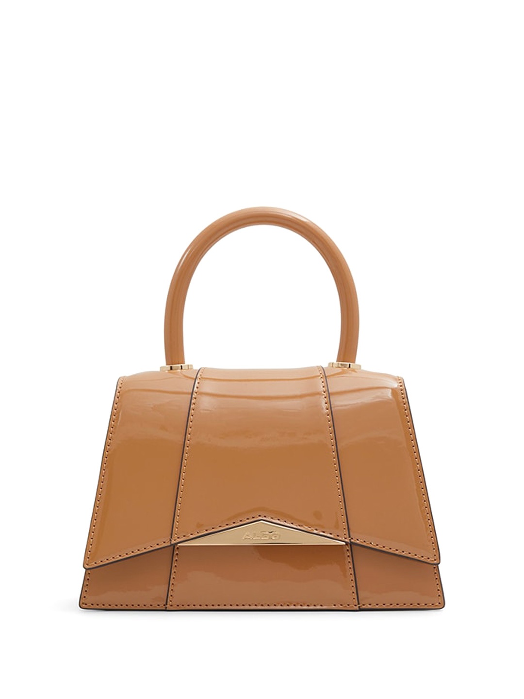 ALDO Structured Satchel Handbag, Beige