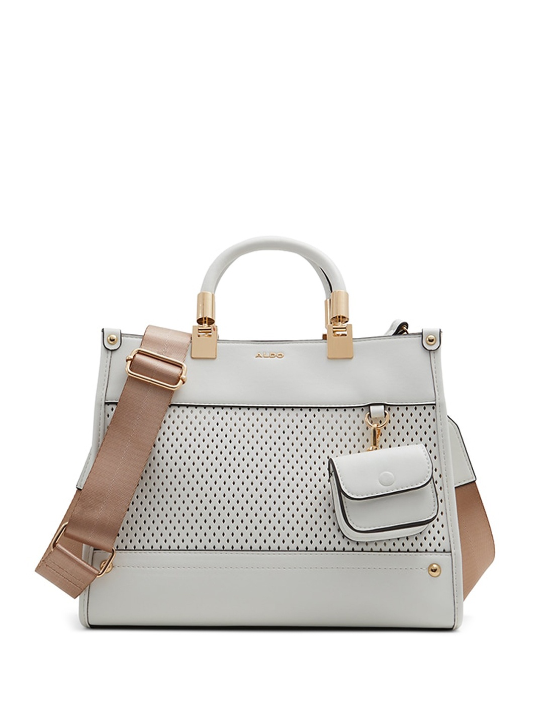

ALDO Textured Structured Handheld Bag, White