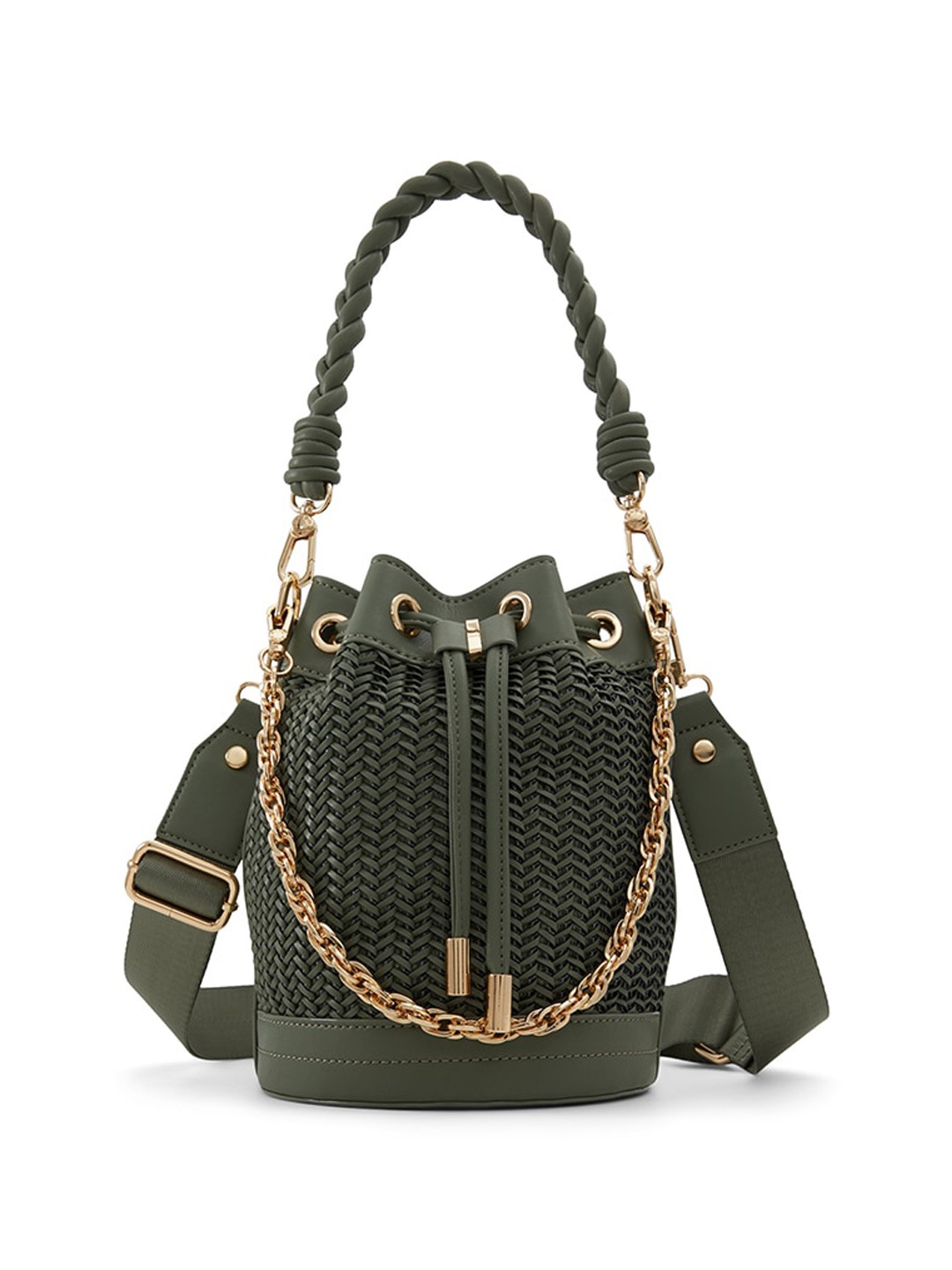 

ALDO Textured Structured Sling Bag, Green