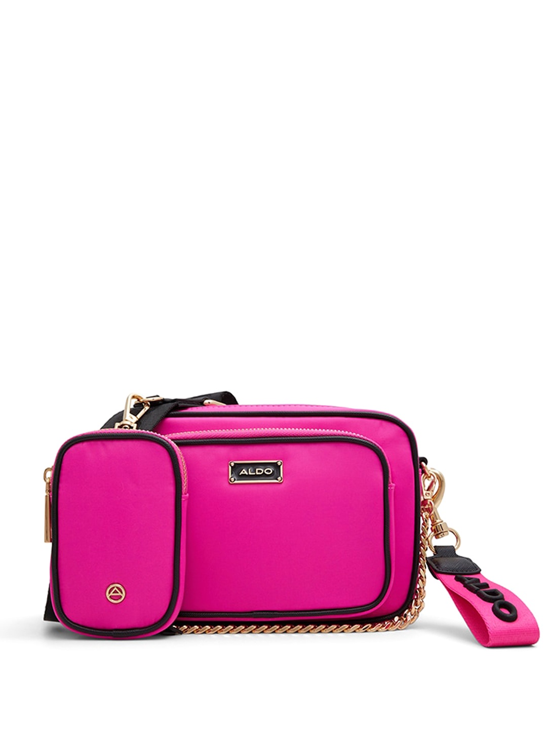 

ALDO Structured Sling Bag with Pouch, Pink
