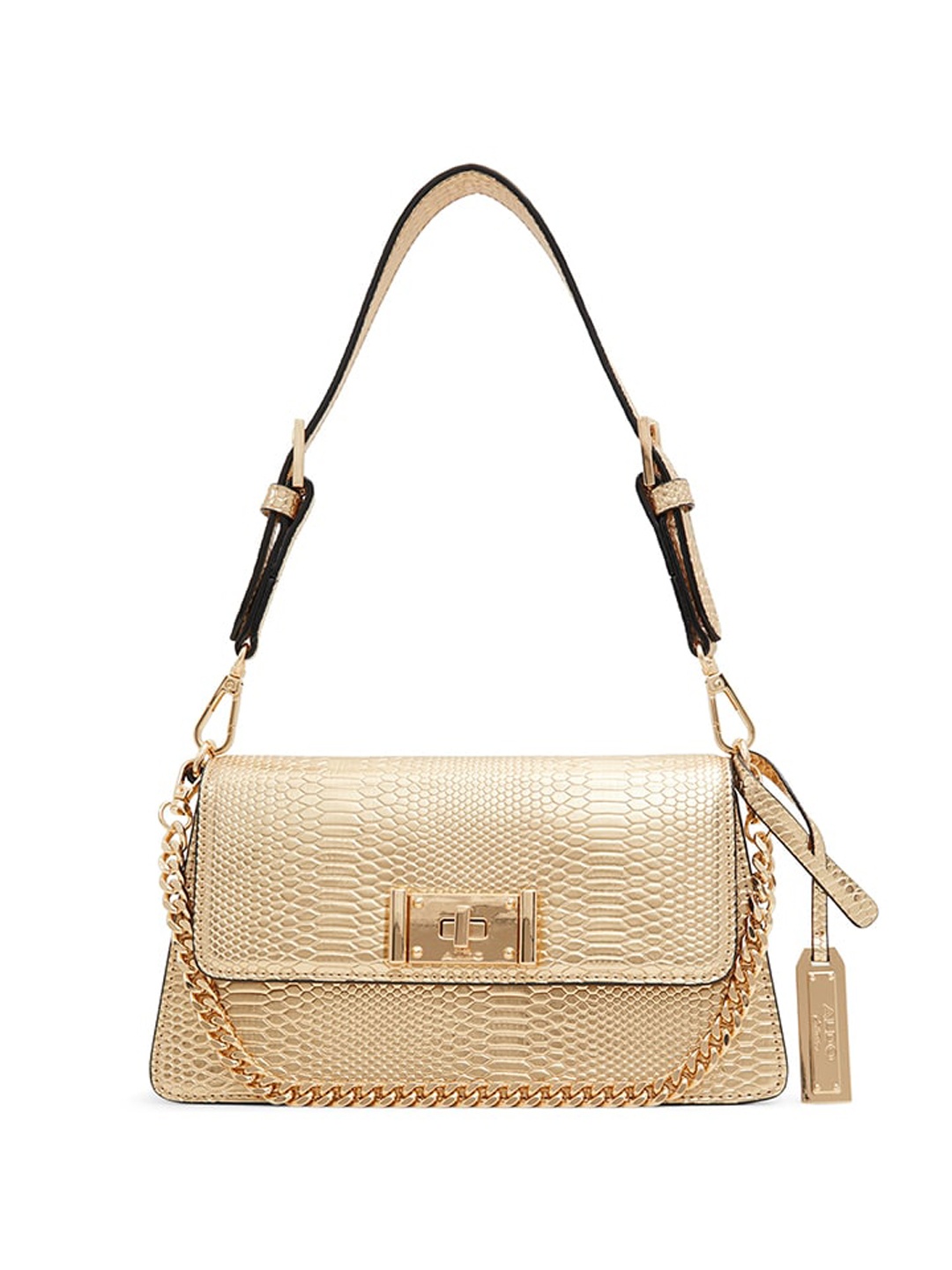 

ALDO Textured Structured Handheld Bag, Gold