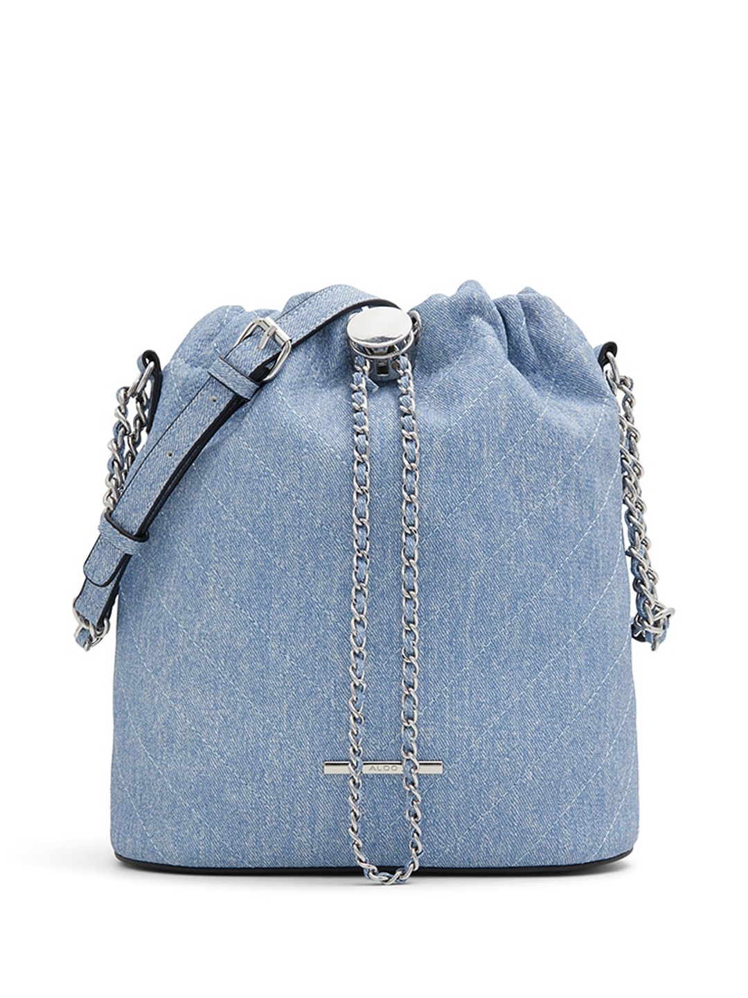 

ALDO Textured Bowling Sling Bag, Blue