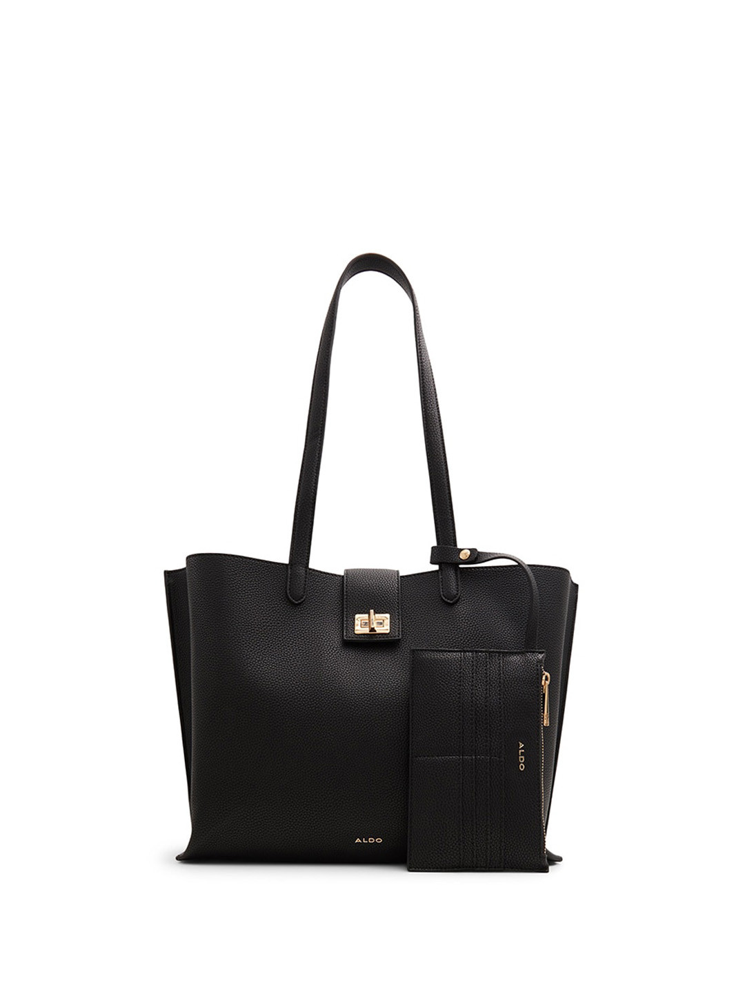 

ALDO Textured Shopper Shoulder Bag, Black