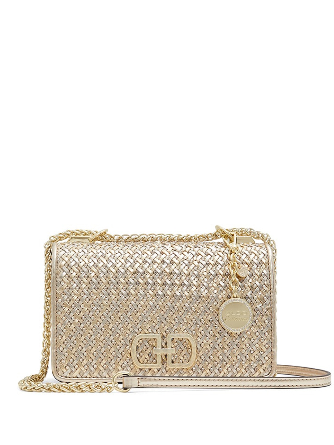 

ALDO Textured Structured Sling Bag, Gold