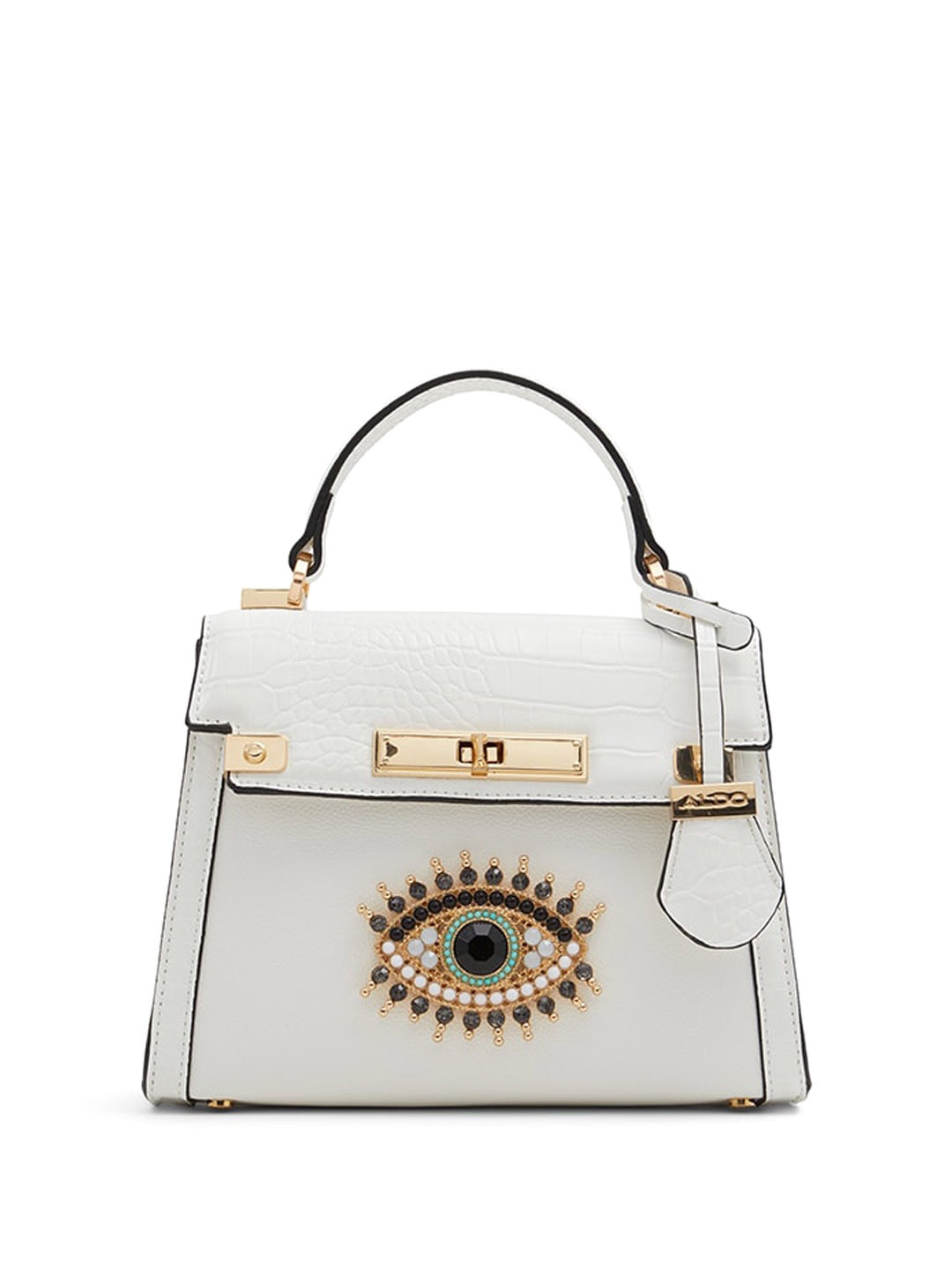 

ALDO Textured Structured Satchel, White