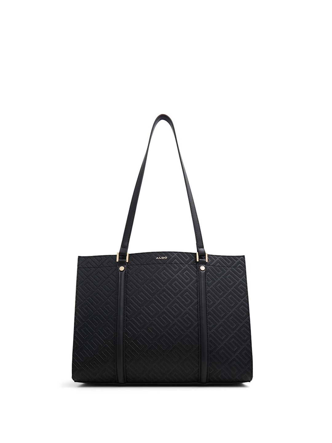 

ALDO Textured Structured Shoulder Bag, Black