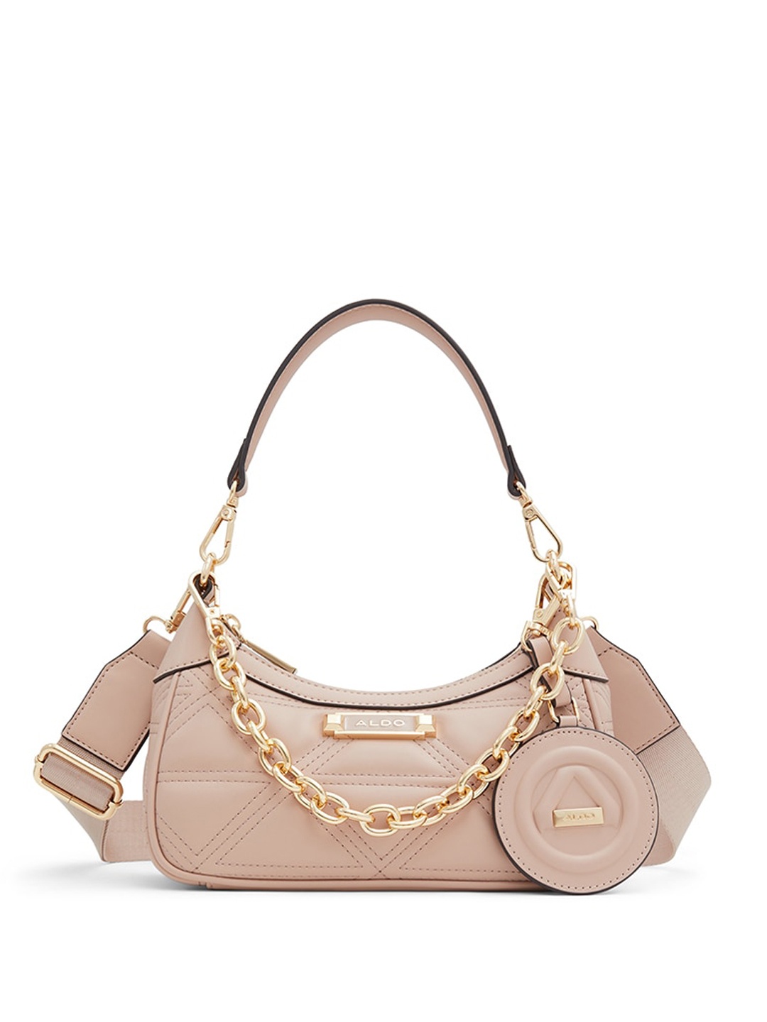 

ALDO Textured Structured Handheld Bag, Pink