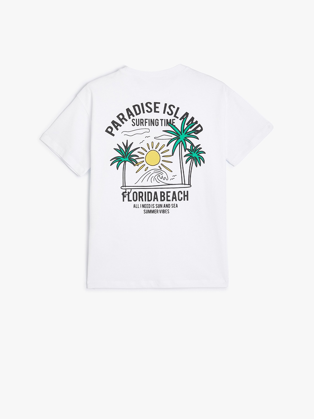 

Koton Boys Typography Printed Cotton T-shirt, White