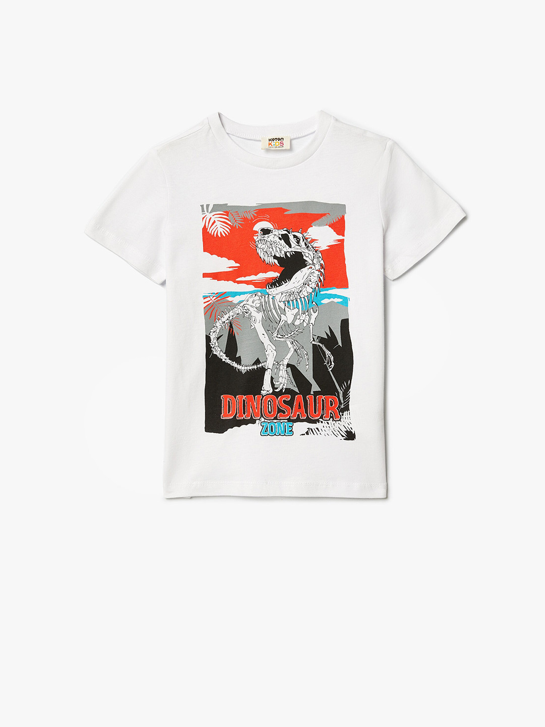 

Koton Boys Graphic Printed Pure Cotton T-shirt, White
