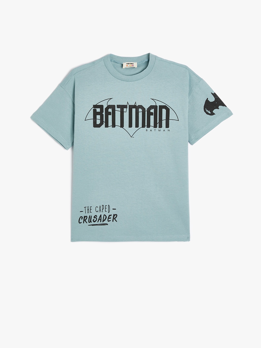 

Koton Boys Round Neck Typography Printed Cotton T-shirt, Green