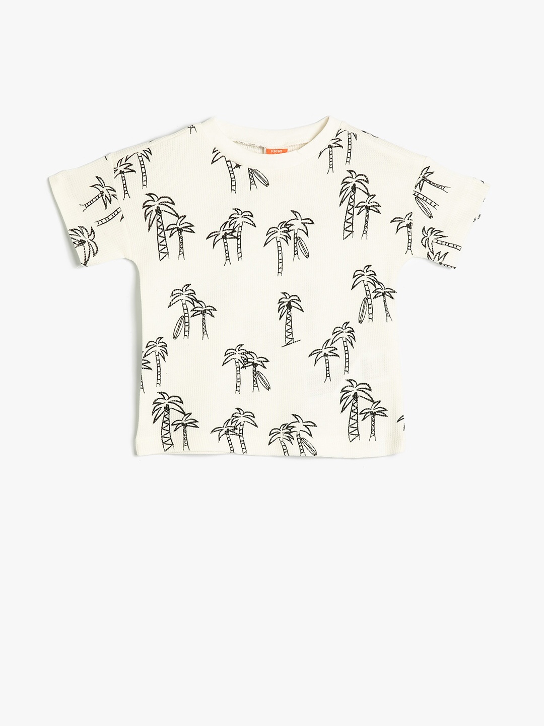 

Koton Boys Conversational Printed Pure Cotton T-shirt, Off white