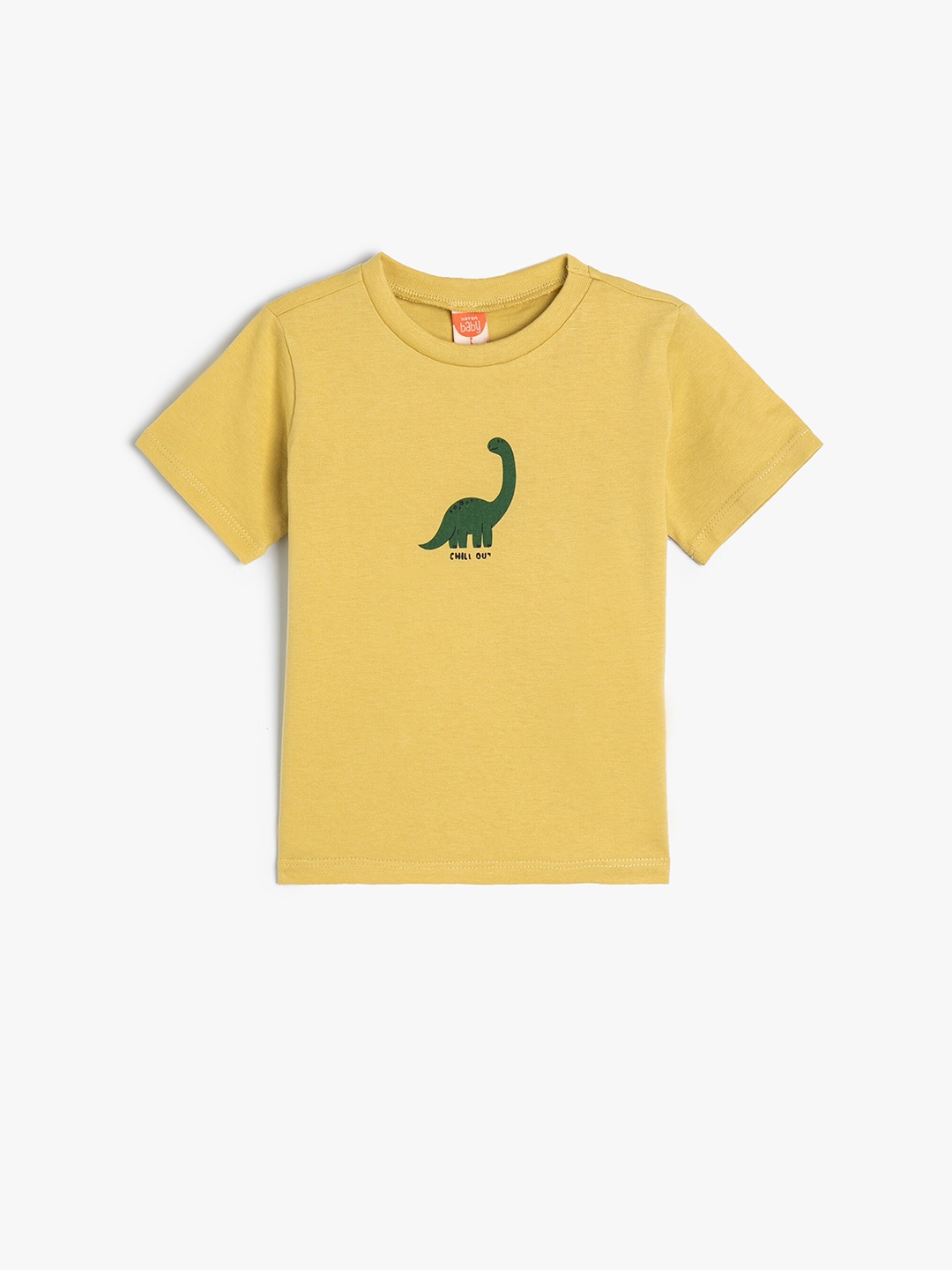 

Koton Boys Graphic Printed Pure Cotton T-shirt, Yellow