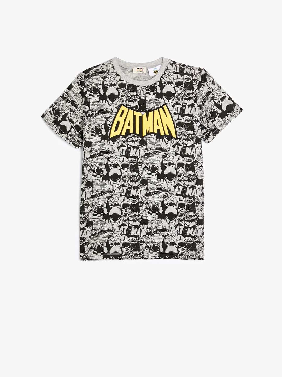 

Koton Boys Batman Printed Round Neck Short Sleeves Regular T-shirt, Grey