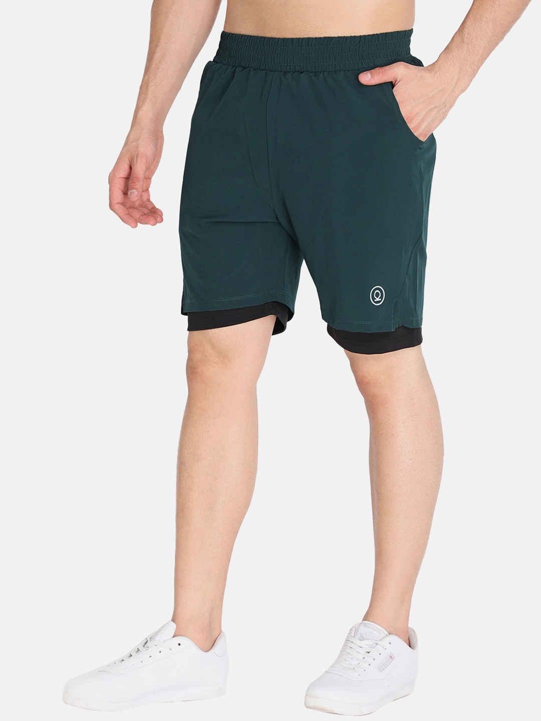 

CHKOKKO Men Running Sports Shorts, Green