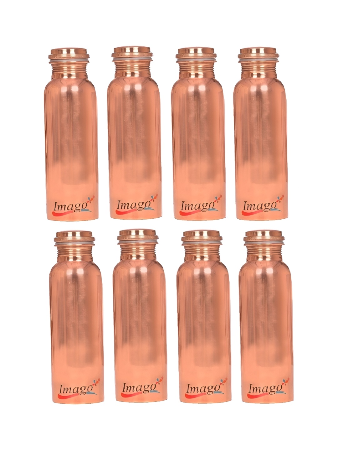 

IMAGO 8 Pieces Copper Solid Water Bottle 1 L