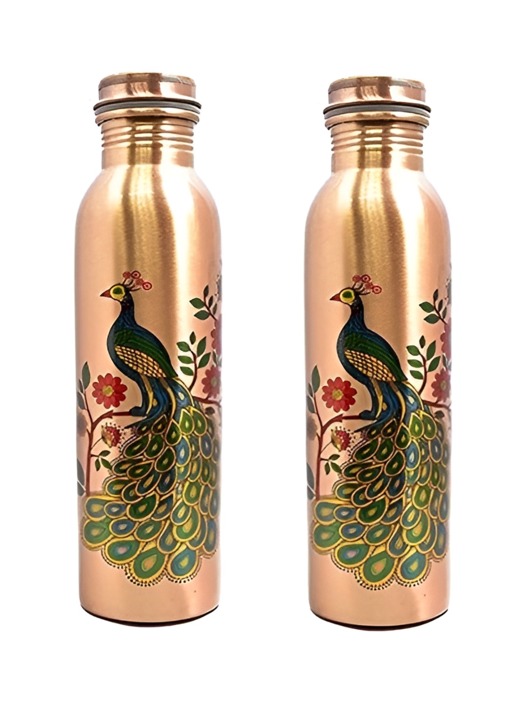 

IMAGO Green 2 Pieces Copper Printed Water Bottle 1 L