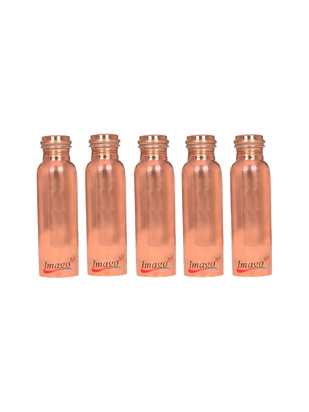 

IMAGO 5 Pieces Copper Solid Water Bottle 1 L