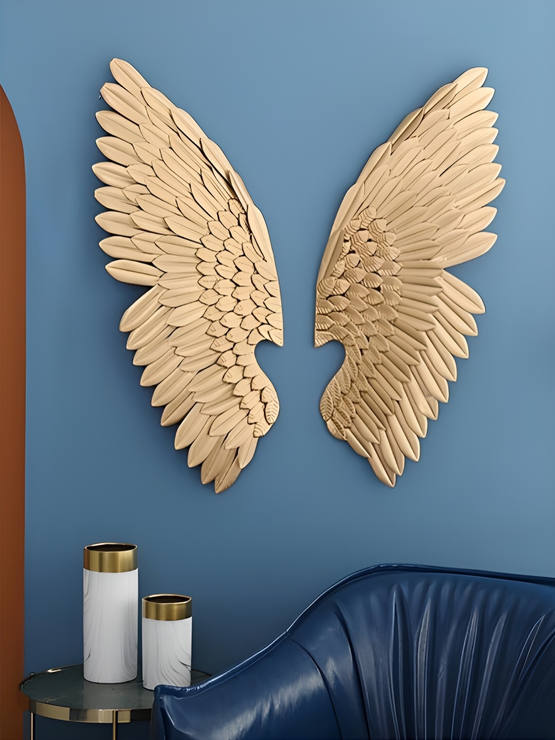 

The Art House Gold Toned Textured Metal Wall Decor