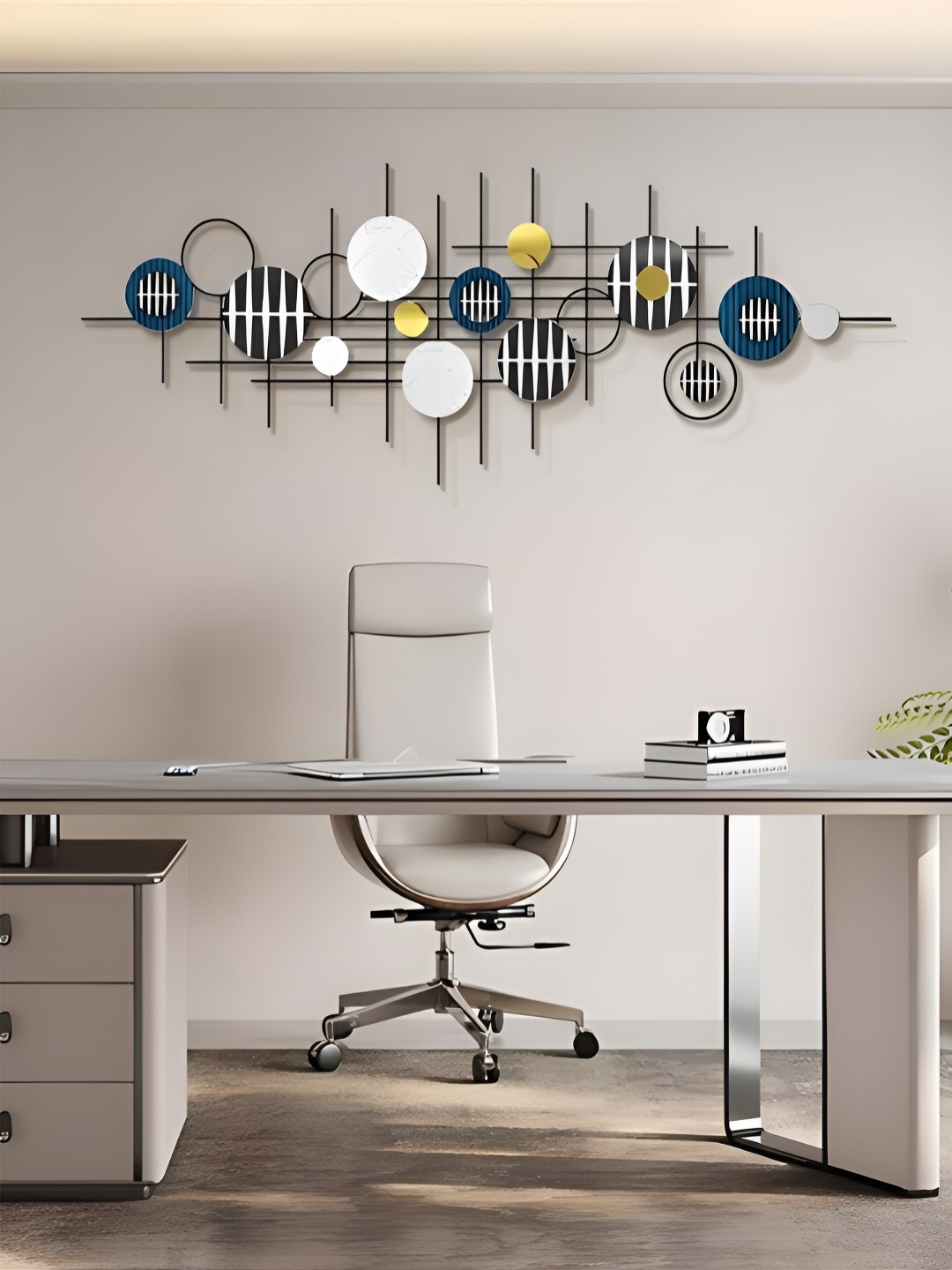 

The Art House Black & White Metal Wall Decor