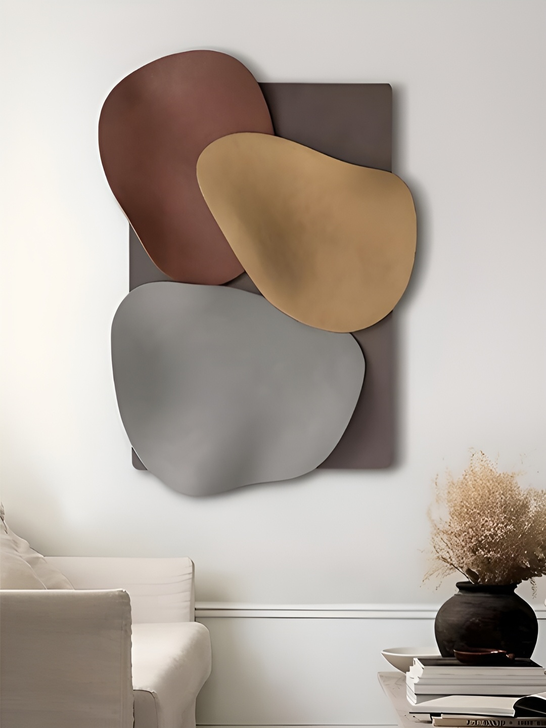 

The Art House Brown & Grey Abstract Iron Wall Decor