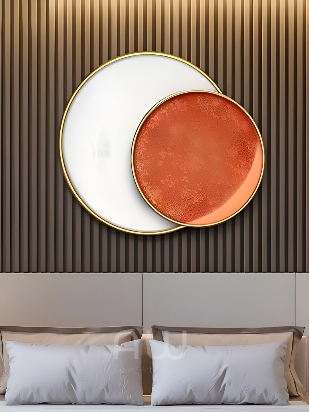 

The Art House Orange-Colored Metal Wall Decor