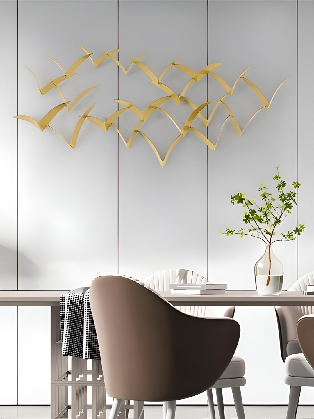 

The Art House Gold Toned Abstract Shaped Metal Wall Decor