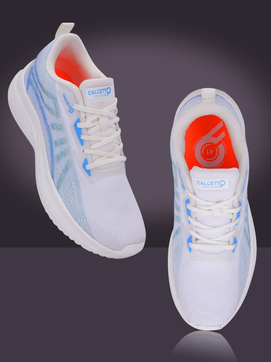

Calcetto CLT-2033 Men Mesh Running Shoes, White