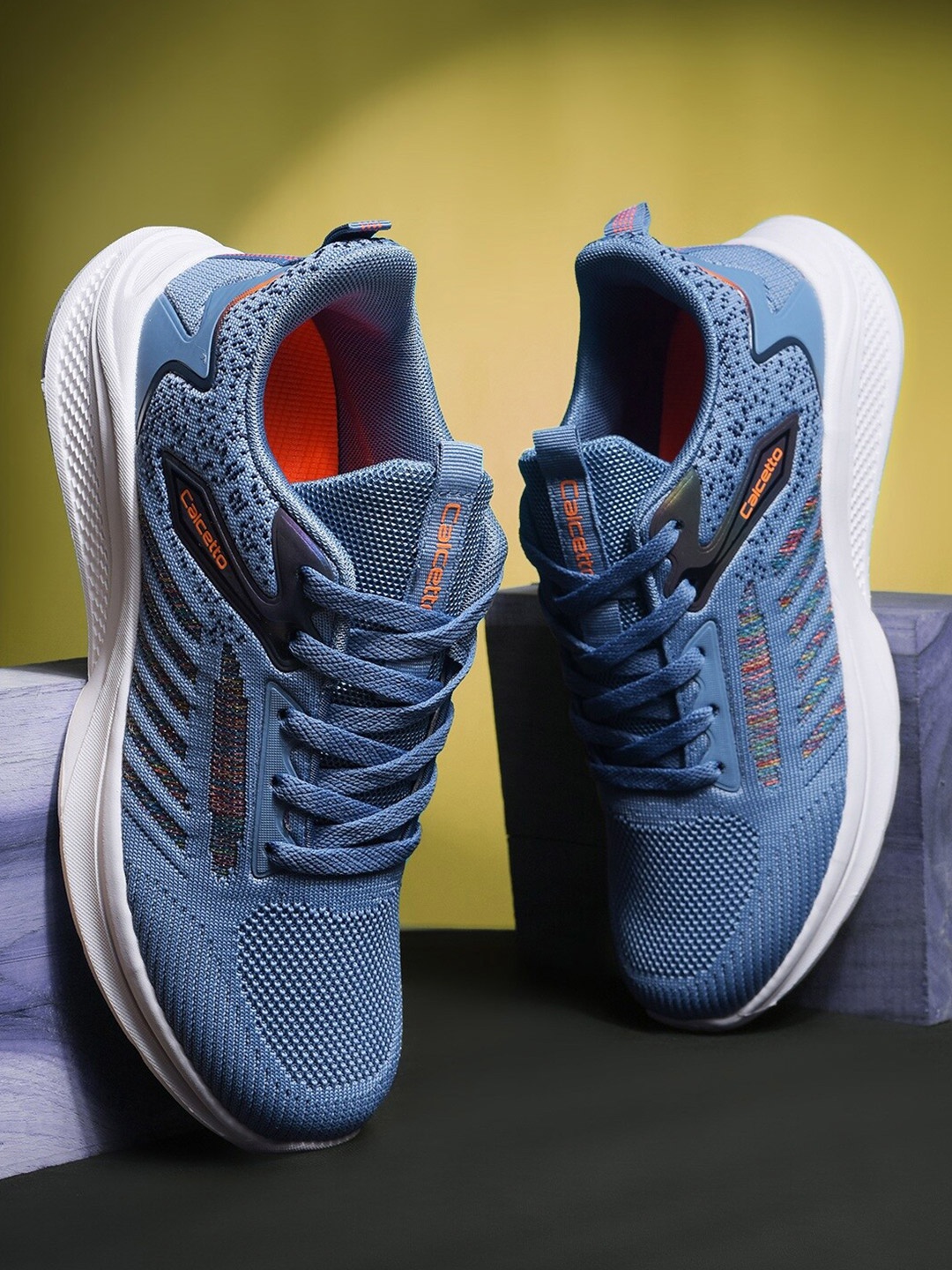 

Calcetto Men Mesh Running Shoes, Blue