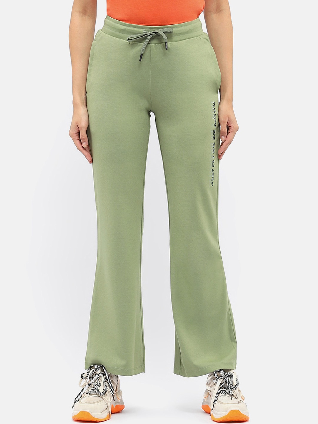 

MADAME M SECRET Women Mid Rise Track Pants, Green