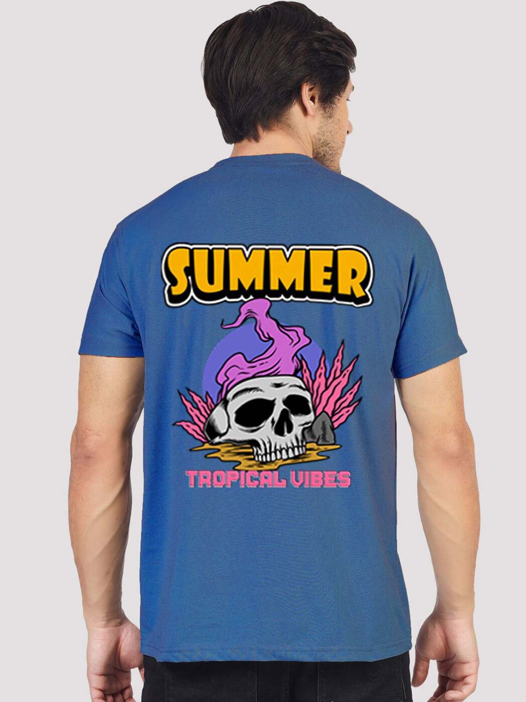 

Greylongg Graphic Printed T-shirt, Blue