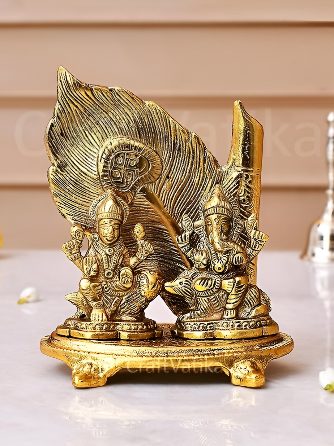 

CraftVatika Gold Toned Religious Idol Showpiece